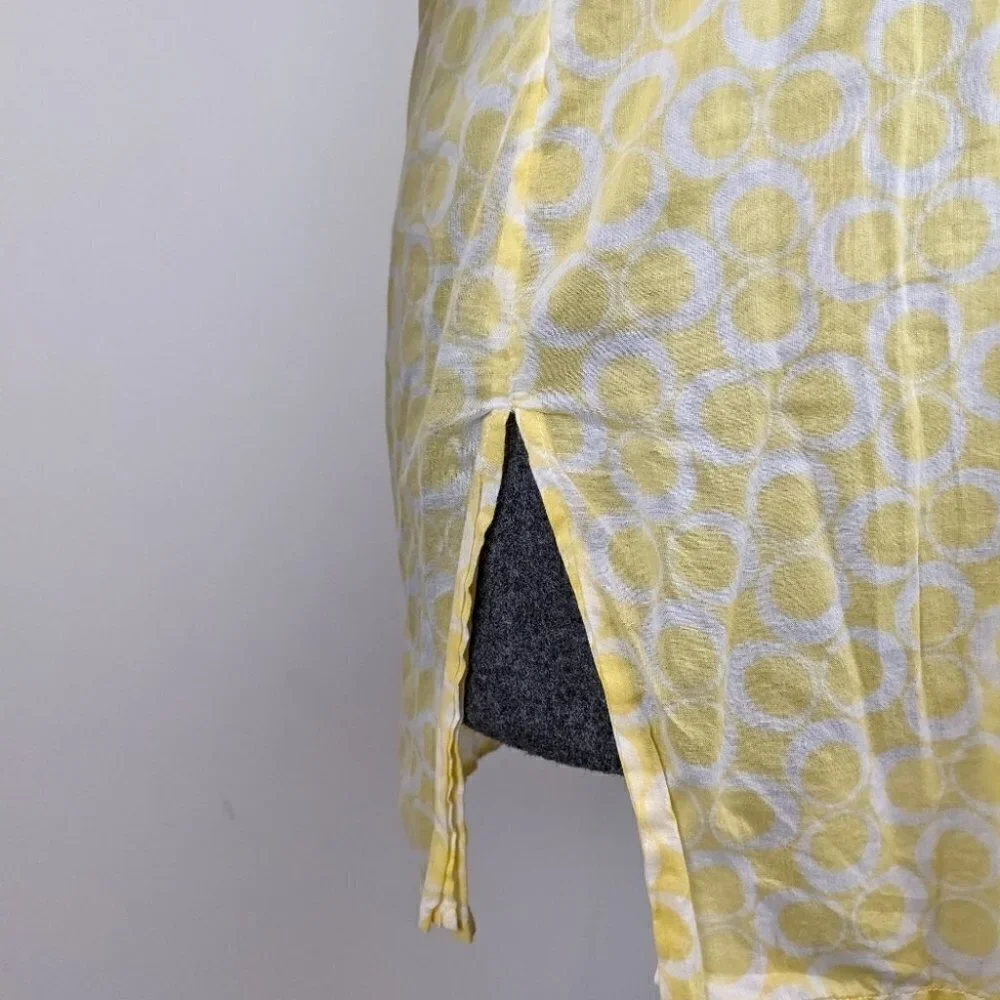 Michael Kors yellow tunic top medium